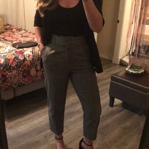 Zara Glen Plaid High Waisted Ankle Pants